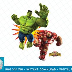 Marvel Contest of Champions Hulk Pow Duo Graphic T-Shirt T-Shirt copy PNG Sublimate