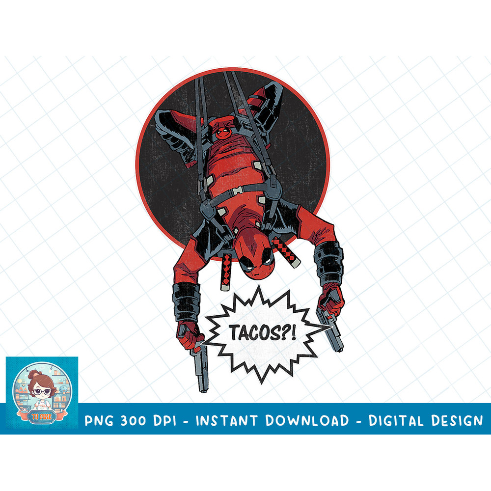 Marvel Deadpool Upside Down Tacos Graphic T-Shirt T-Shirt copy.jpg