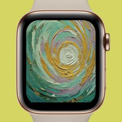 aesthetic apple watch face abstract oil on canva apple watch wallpaper, apple watch wallpaper beige, aesthetic appl