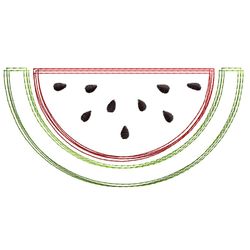 Watermelon scribble stitch embroidery design,Watermelon embroidery design,Fun embroidery design,INSTANT DOWNLOAD-1368