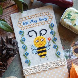 may honey cross stitch pattern bee cross stitch pattern honey cross stitch chart counted cross stitch