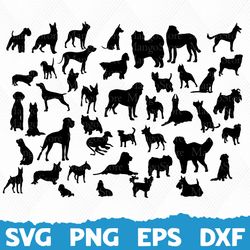 Dog Bundle svg, Dog svg, Svg Files, Cricut, Craft SVG, Crafting svg, Cut File For Cricut, Silhouette, Instant Download