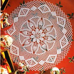 Crochet Doily Pattern - Fine ALLEGRO - Crochet diagram - Decor crochet - Vintage pattern PDF Instant download