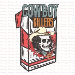 cowboy killers, vintage style cowboy skeleton | western sublimations, designs downloads, skeleton png, shirt design, sub