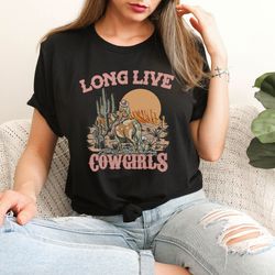 Long Live Cowgirls | Retro Sublimations, Western Sublimations, Designs Downloads, PNG Clipart, Shirt Design, Sublimation