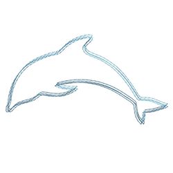 Dolphin scribble stitch embroidery design,Dolphin embroidery design,Fun embroidery design,INSTANT DOWNLOAD-1388