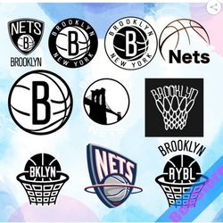 Brooklyn Nets svg, Basketball Team svg, Basketball svg, NBA svg, NBA logo, NBA Teams Svg, Png, Dxf, Digi & Instant Down