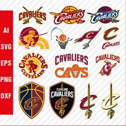Cleveland Cavaliers Logo SVG, Cavaliers SVG Cut Files, Cavaliers PNG Logo, NBA Logo, Clipart & Cricut Files, Digi Down