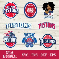Detroit Pistons Logo SVG - Pistons SVG Cut Files - Pistons PNG Logo - NBA Logo -Clipart & Cricut Files, Digital Download