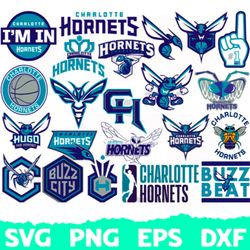 Charlotte Hornets svg, Basketball Team svg, Basketball svg, NBA svg, NBA logo, NBA Teams Svg, Png, Dxf, DIGITAL DOWNLOAD