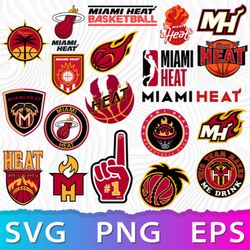 Miami Heat Logo SVG, Miami Heat SVG Cut Files,Miami Heat PNG Logo, NBA Basketball Team, Miami Heat Clipart, Instant Down