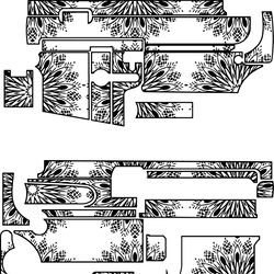 ar 15 gun engraving template svg vector file for laser engraving, cnc router, cricut, ez cad, fiber laser engraving v11