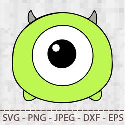 tsum tsum mike svg png jpeg digital cut vector files for silhouette studio cricut design