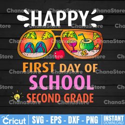first day of school 2nd grade png, happy first day of school, 1st day of schoo shirt, teacher shirt png