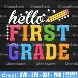 hello first grade png | first day of school png , back to school png ,1st grade student png ,first grade png