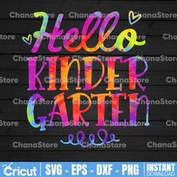 hello kindergarten png, kindergarten png, back to school png, teacher png, first day of school png, kindergarten vibes,