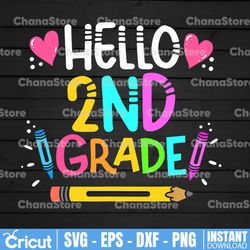 hello 2nd grade png, first day of school png, 2nd grade png, second grade png, hello second grade png