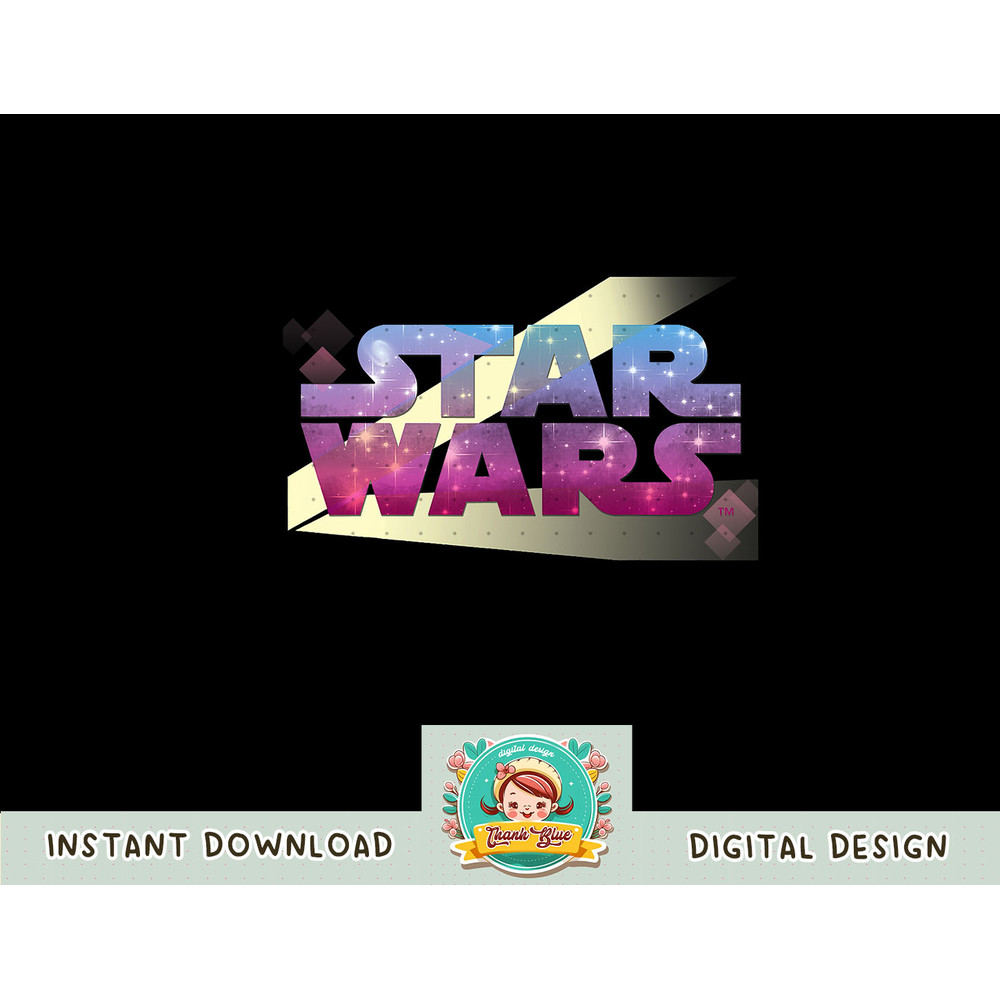Star Wars Logo Retro 80s Twinkling Stars T-Shirt copy.jpg