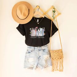 taylor's version music albums as books t-shirt, fun music lover, gift shirt for 2023 swiftie concert, tour merch for fan
