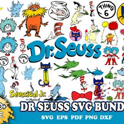 dr seuss svg bundle, dr seuss svg, cat in the hat svg