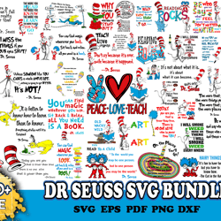 dr seuss day bundle svg, thing 1 svg, thing 2 svg, dr suess
