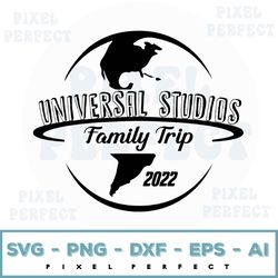 universal studios family svg png , 2022 family vacation png , universal decal png , universal jurassic park, family trip