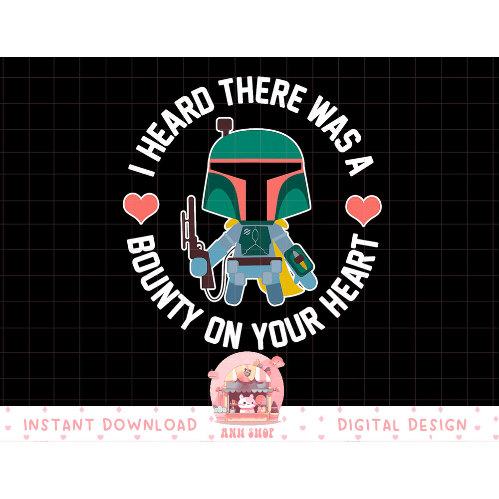 Star Wars Boba Fett Bounty Heart Valentine's Graphic T-Shirt T-Shirt copy.jpg