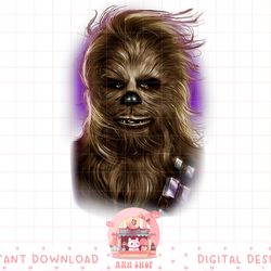star wars chewbacca beauty portrait png
