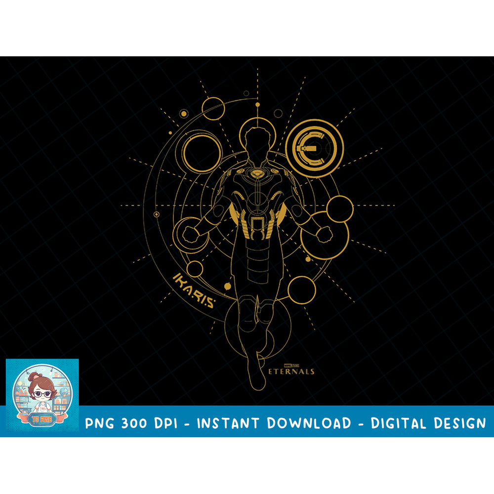 Marvel Eternals Ikaris Line Art Silhouette T-Shirt copy.jpg