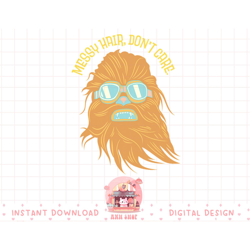 Star Wars Chewbacca Messy Hair Don't Care T-Shirt copy.jpg
