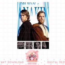 star wars classic obi-wan & anakin group shot poster png