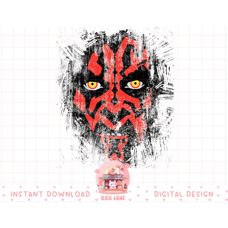 Star Wars Darth Maul Weathered Face T-Shirt T-Shirt copy.jpg