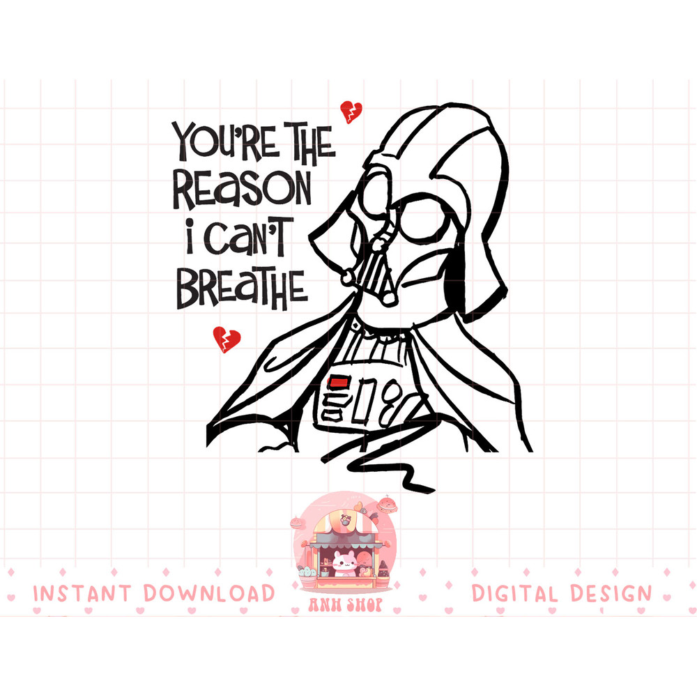 Star Wars Darth Vader Broken Hearts Anti-Valentine's Day T-Shirt copy.jpg