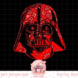 star wars darth vader red bandana helmet graphic png