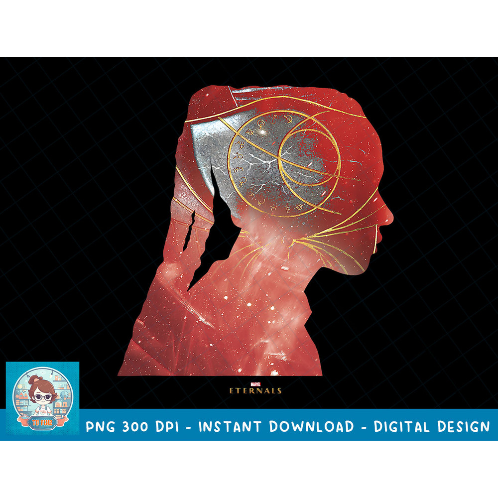 Marvel Eternals Makkari Galaxy Silhouette T-Shirt copy.jpg