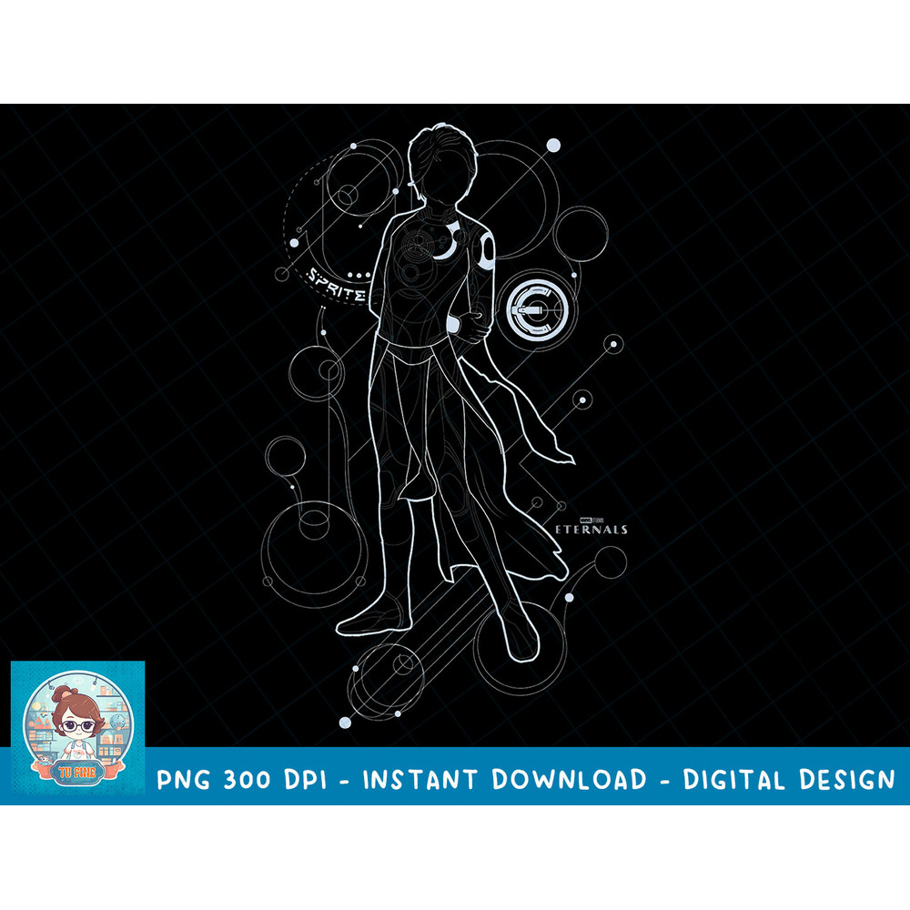 Marvel Eternals Sprite Line Art Silhouette T-Shirt copy.jpg