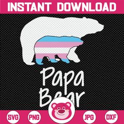 Papa Bear & Baby Bear Svg, Bear Family Svg, Gay Pride Svg, Lgbt Svg, Lgbt Flag Svg, Lgbt Pride Svg, Lgbtq Svg, Rainbow S