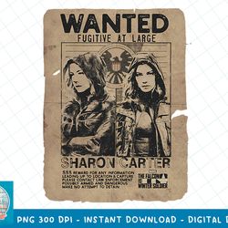 Marvel Falcon & Winter Soldier Sharon Carter Fugitive T-Shirt copy PNG Sublimate
