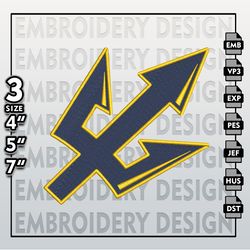 UC San Diego Tritons Highlanders  Embroidery Designs, NCAA Logo Embroidery Files, Machine Embroidery Pattern