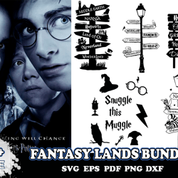5 fantasy lands bundle, trending svg, fantasy lands bundle, harry potter