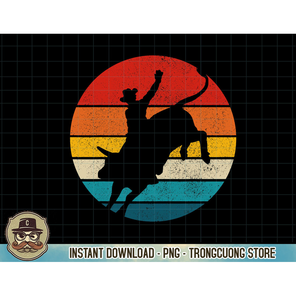 Bull Riding Rodeo Cowboy Western Vintage Bull Rider Gift.jpg