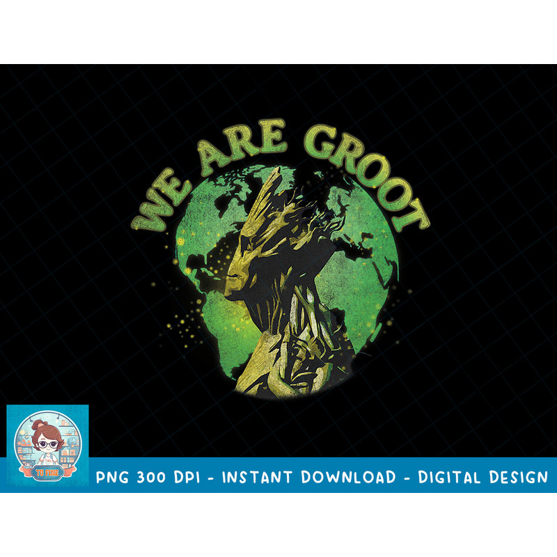 Marvel Guardians Of The Galaxy Groot Green World T-Shirt copy.jpg