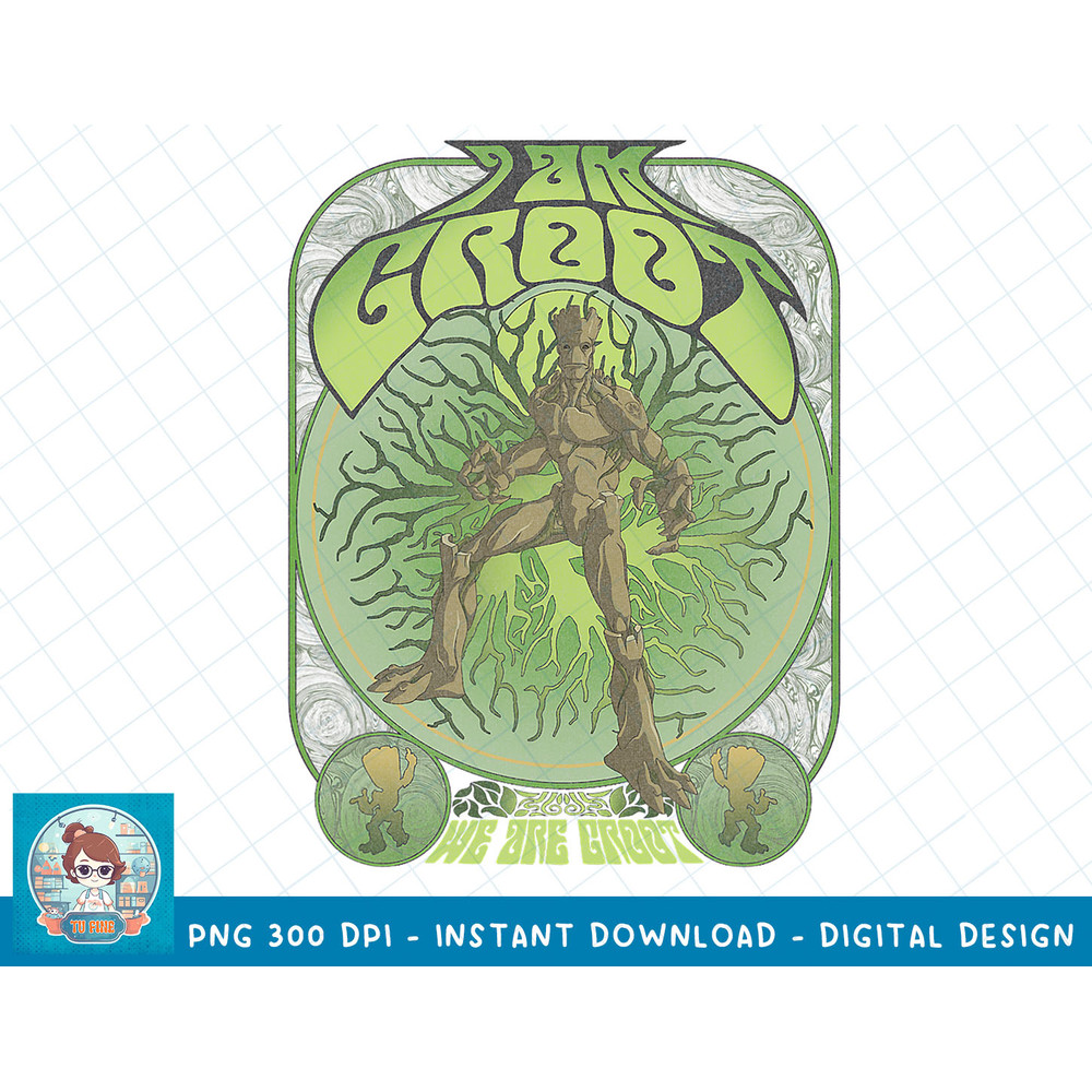 Marvel Guardians Of The Galaxy Groot Vintage Poster T-Shirt copy.jpg