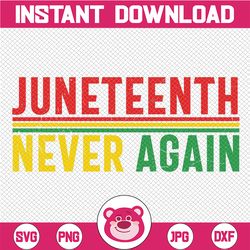 Juneteenth Never Again Png Black History Png , Freedom Juneteenth Png , Freedom Day Png , Black Woman Png  Shirt