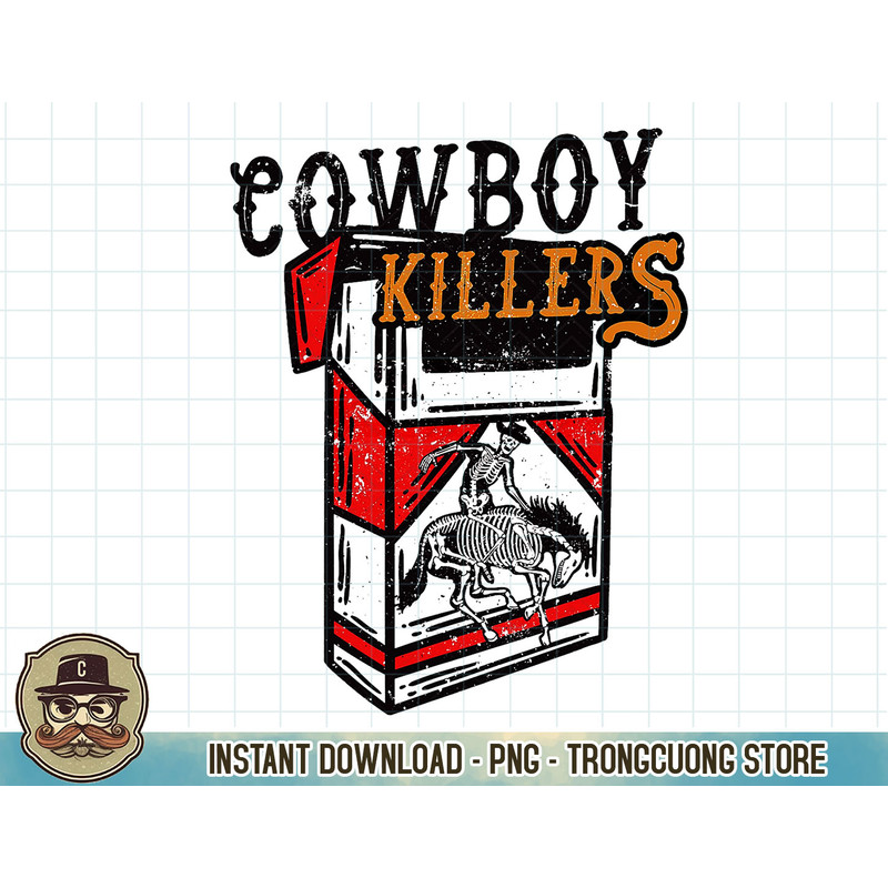 Cowboy Killers, Vintage Style Cowboy Skeleton, Western T-Shirt copy.jpg
