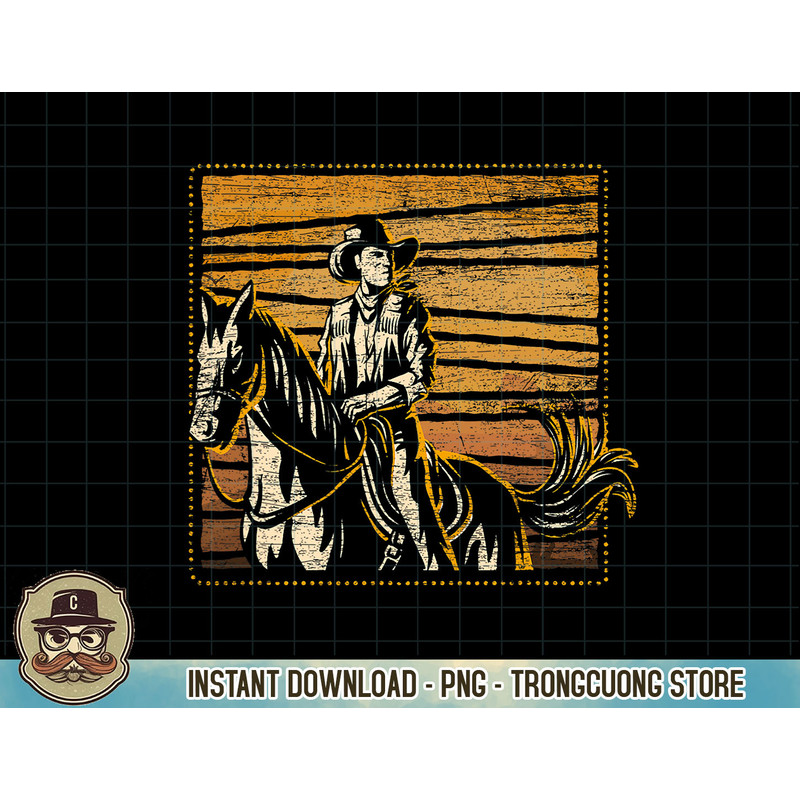 Cowboy Sunset Gift Western T-Shirt copy.jpg