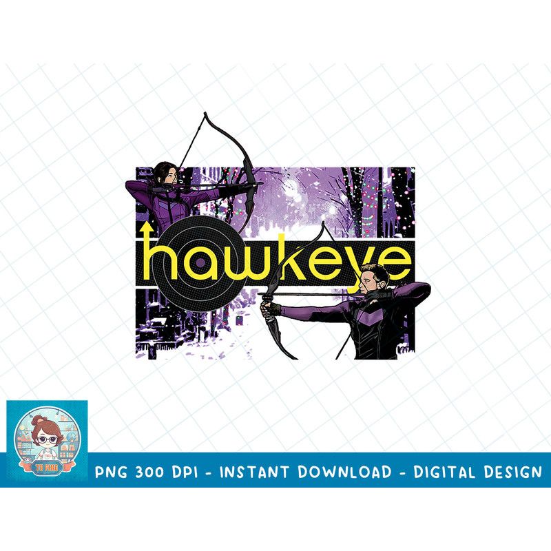 Marvel Hawkeye Clint Barton Kate Bishop Archers T-Shirt copy.jpg