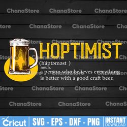 Hoptimist Definition SVG, Craft Beer SVG, Dictionary, for Cricut Silhouette Cameo Cut Files Vinyl Clip Art Download