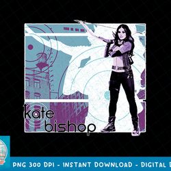 Marvel Hawkeye Kate Bishop Halftone Character Poster T-Shirt copy PNG Sublimate