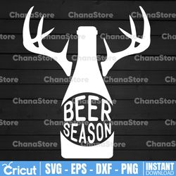 Beer Season SVG, Deer Season SVG File, Beer SVG File, Deer Svg File, Svg Files for Cricut, Digital Download Svg File